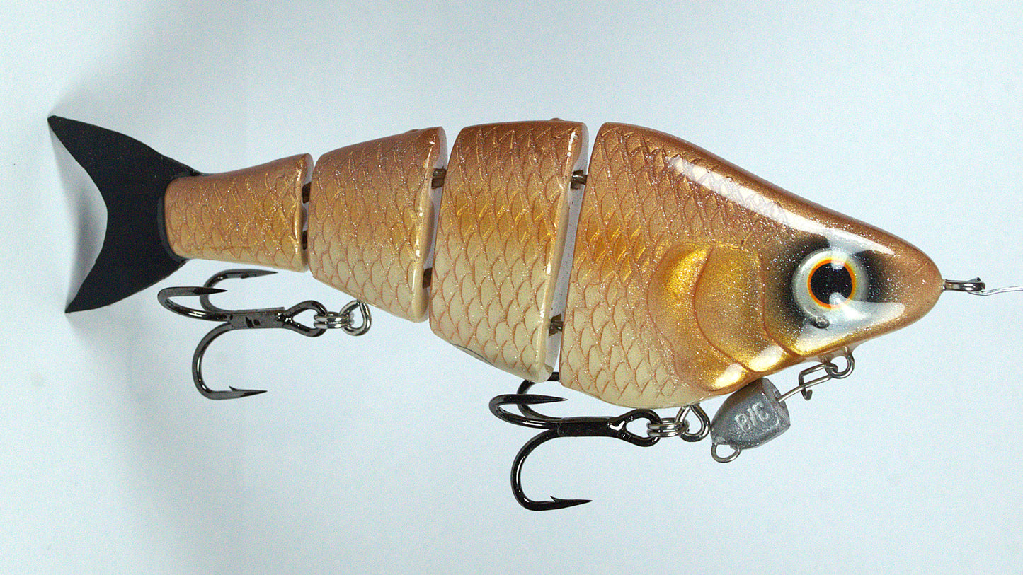 Jointed 155mm Swimbait - Brassy Brown