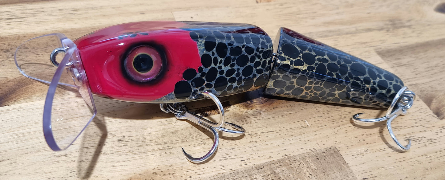 200mm Timber Paddler - Red Head Poison Frog