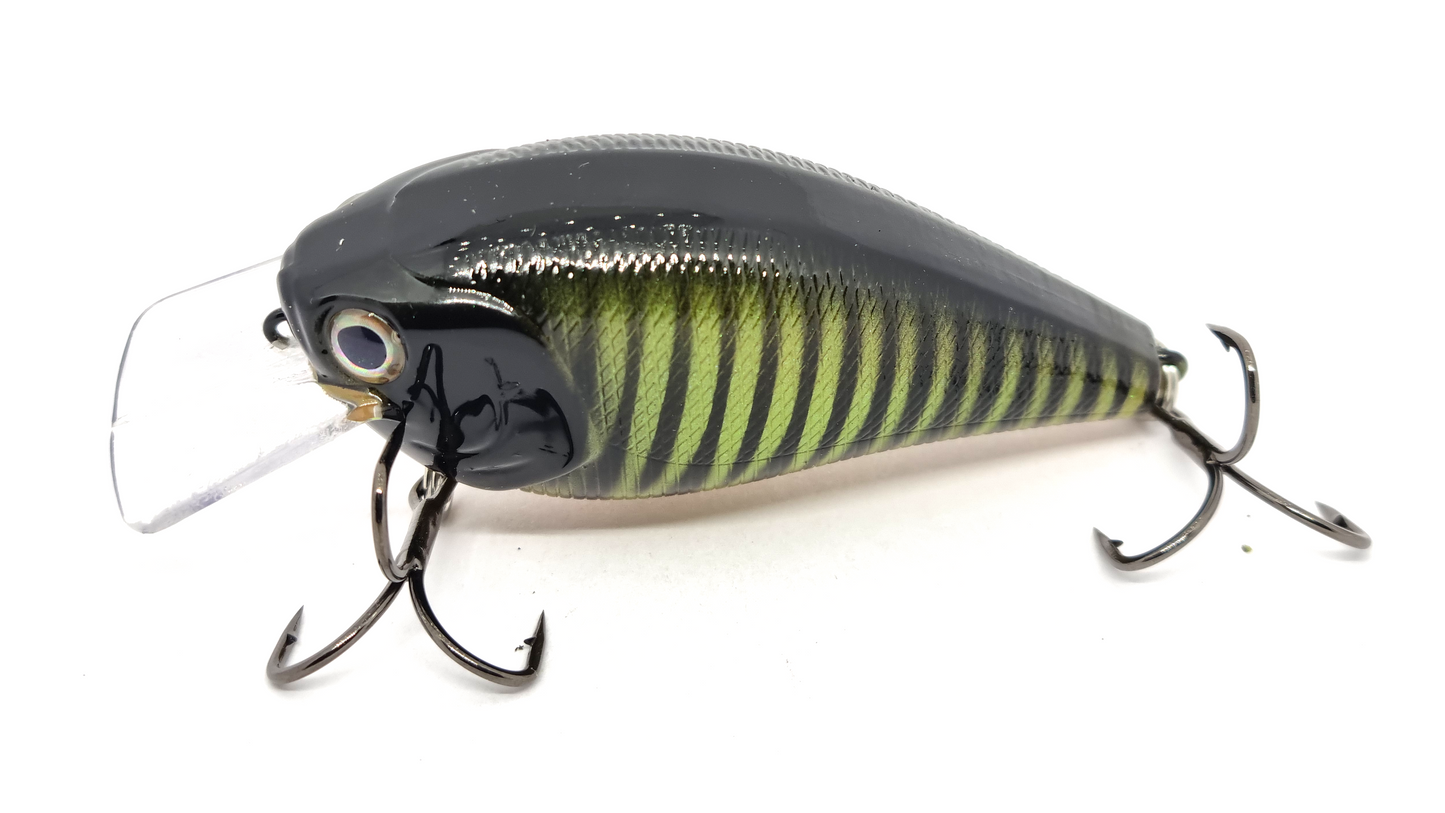 Square Bill 70mm Crankbait - Green Tiger