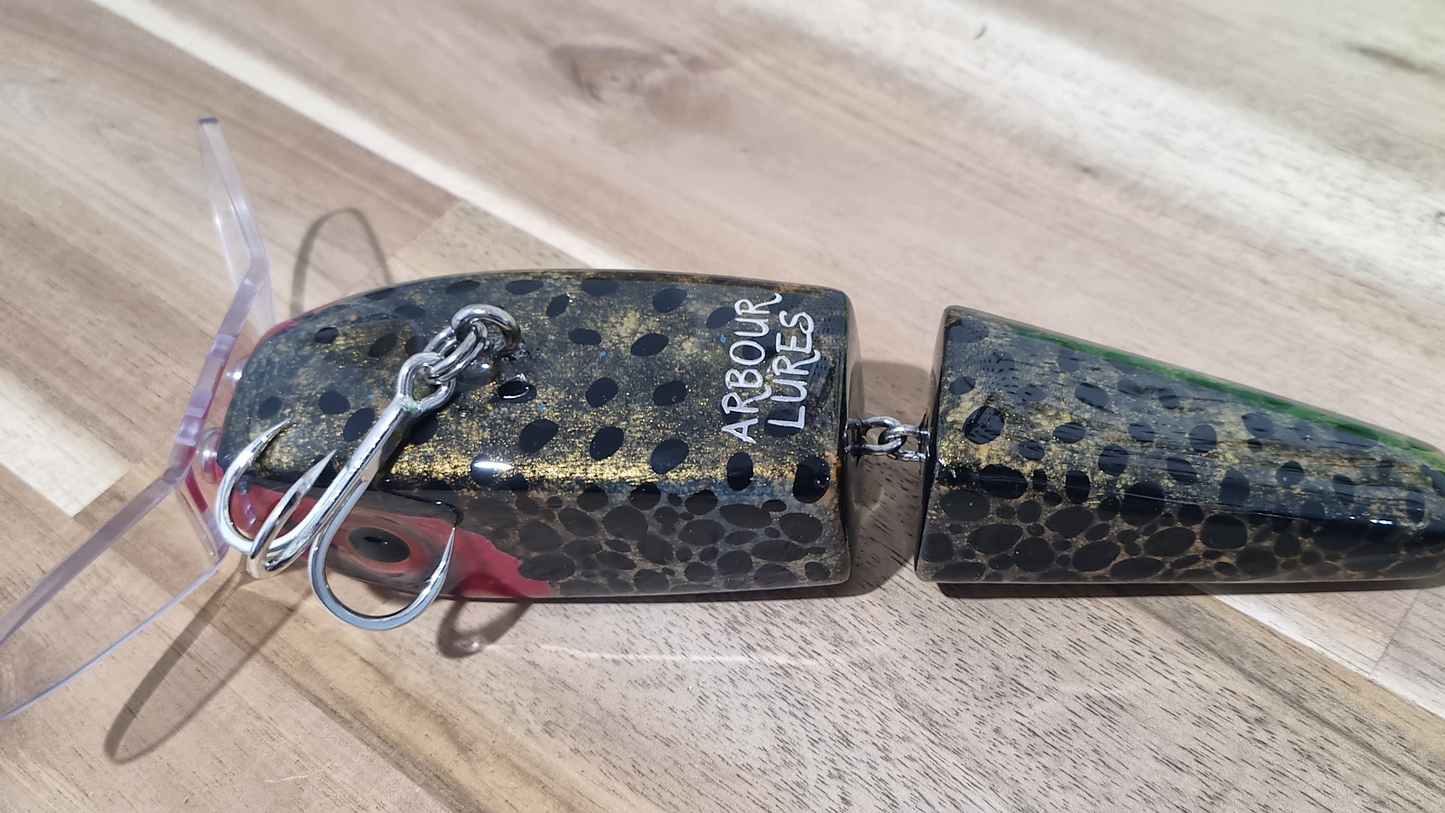 200mm Timber Surface Paddler - Red Head Poison Frog