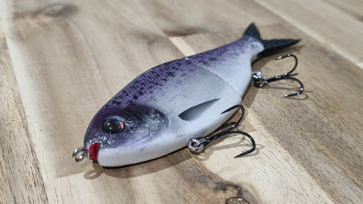 160mm Bony Bream Glide Bait - Purple Black Back